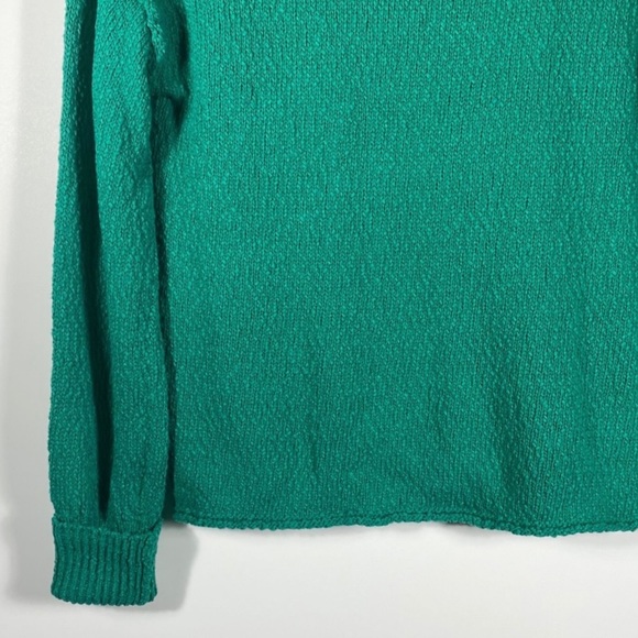 Nordstrom Abound Womens Knit Sweater Sz S Green Drop Shoulder Classic Cozy - Picture 9 of 11